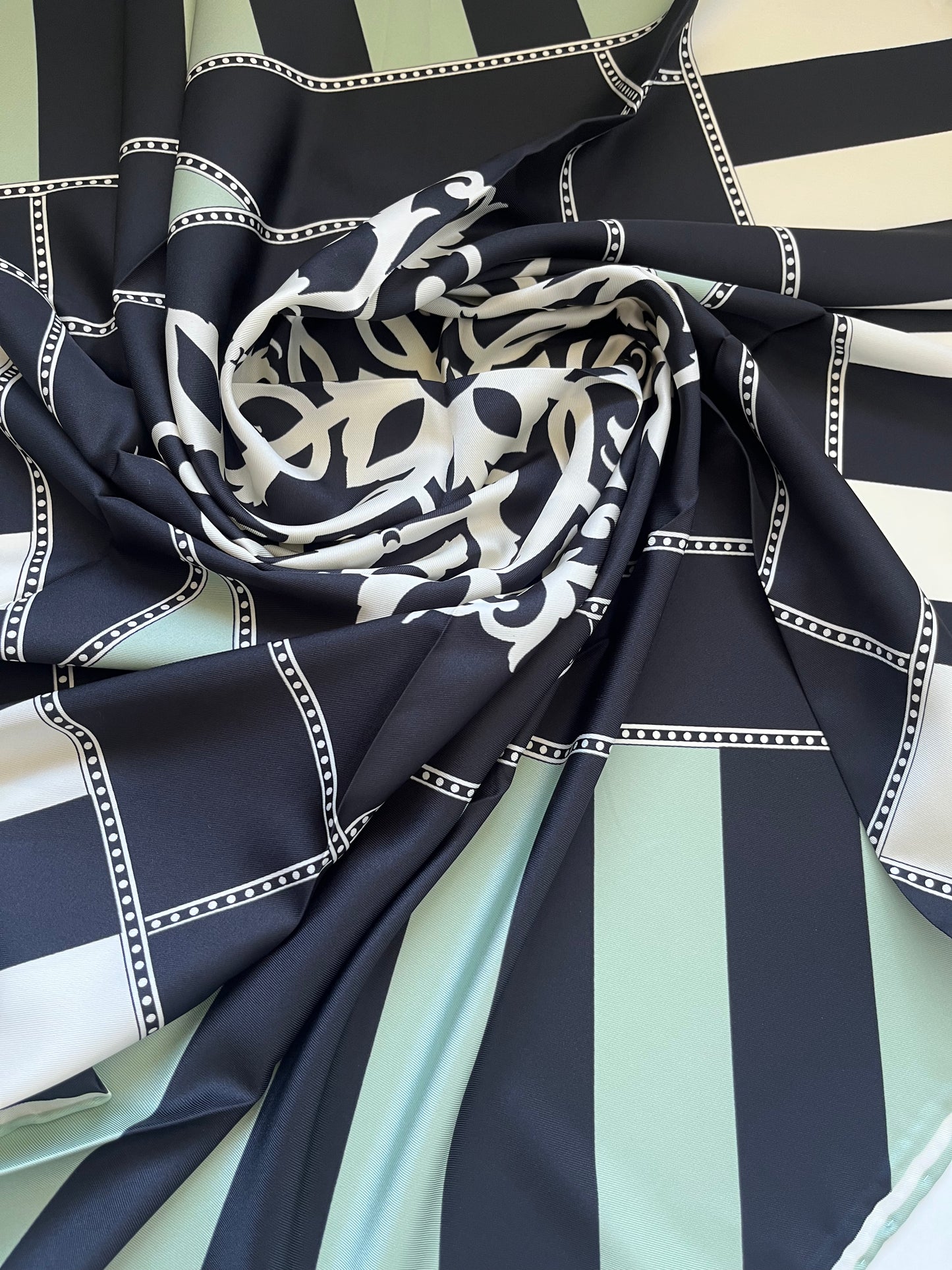 Country style satin scarf - 2 colours