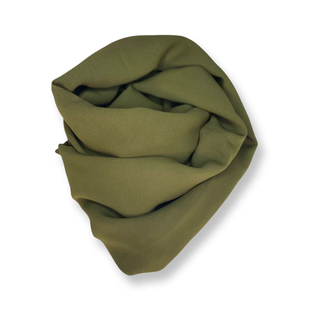 Luxury Crepe hijab - Forest green