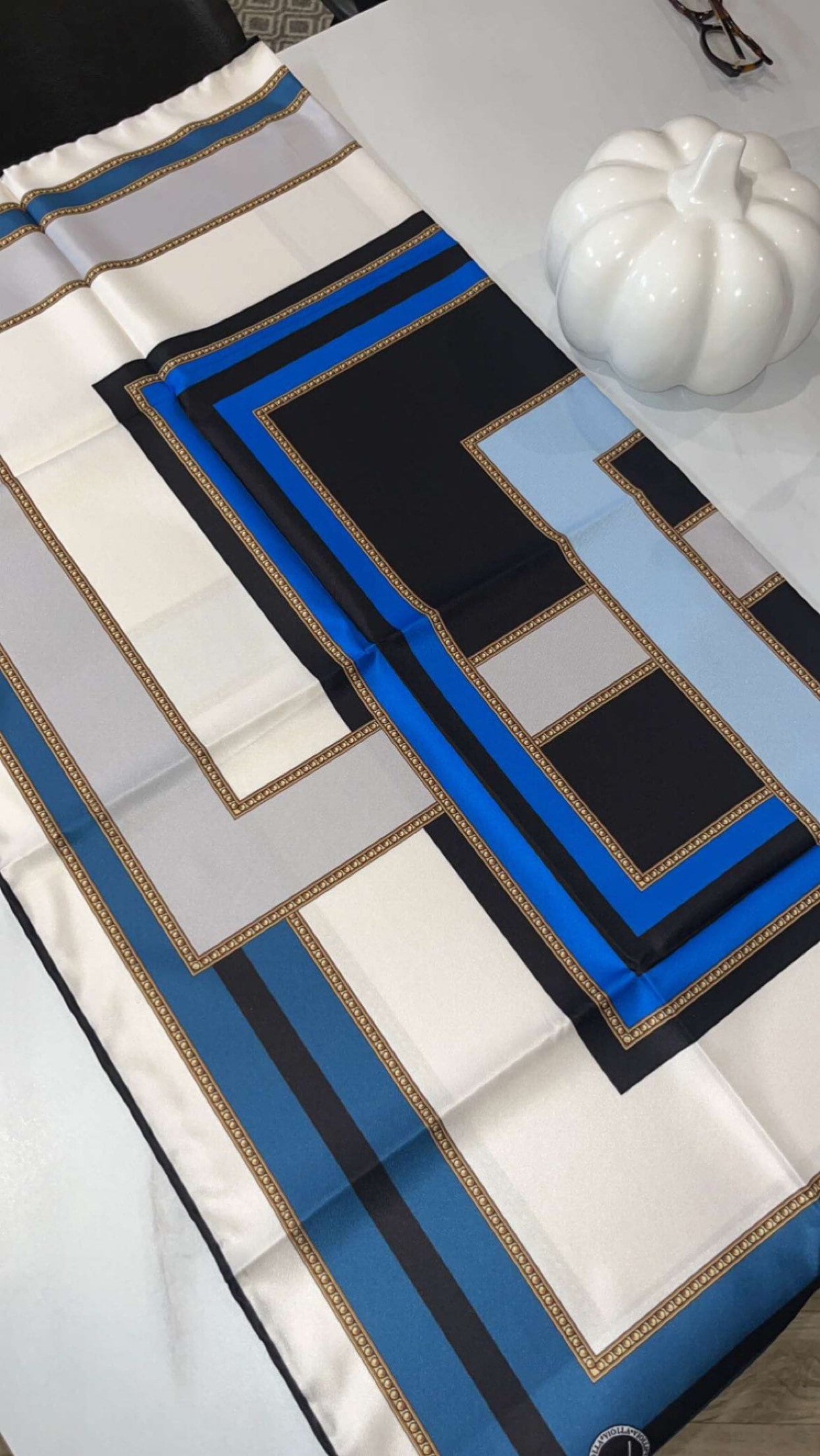 luxury silly satin square print - 4 colours