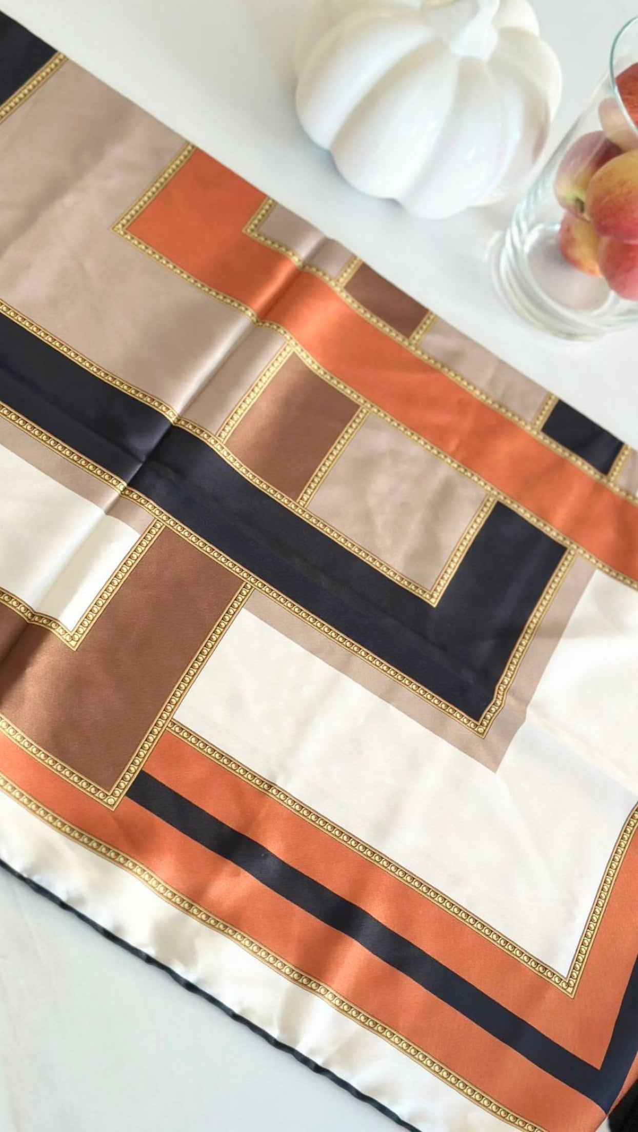 luxury silly satin square print - 4 colours