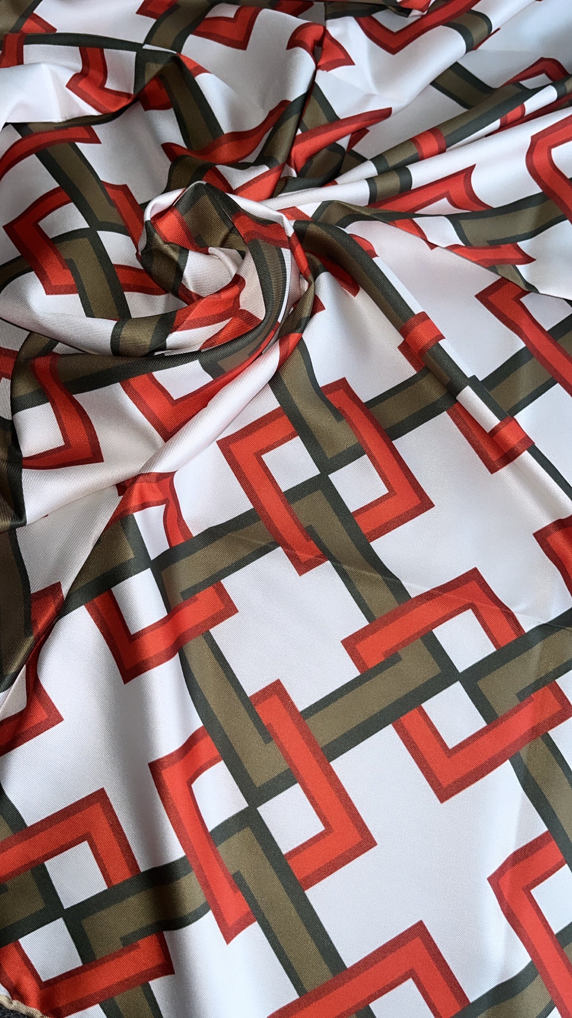 Designer styled satin silk scarf