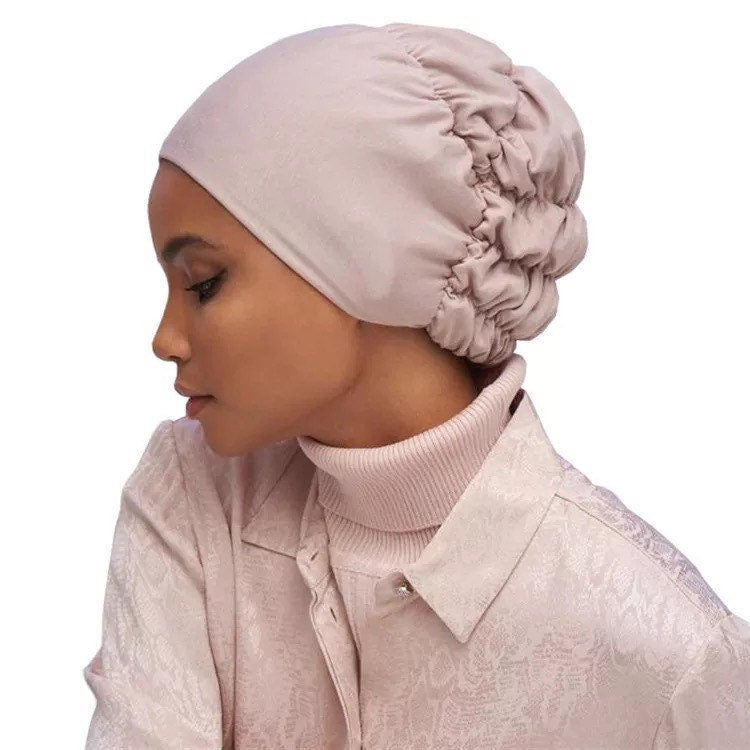 Soft inner satin hijab under scarf